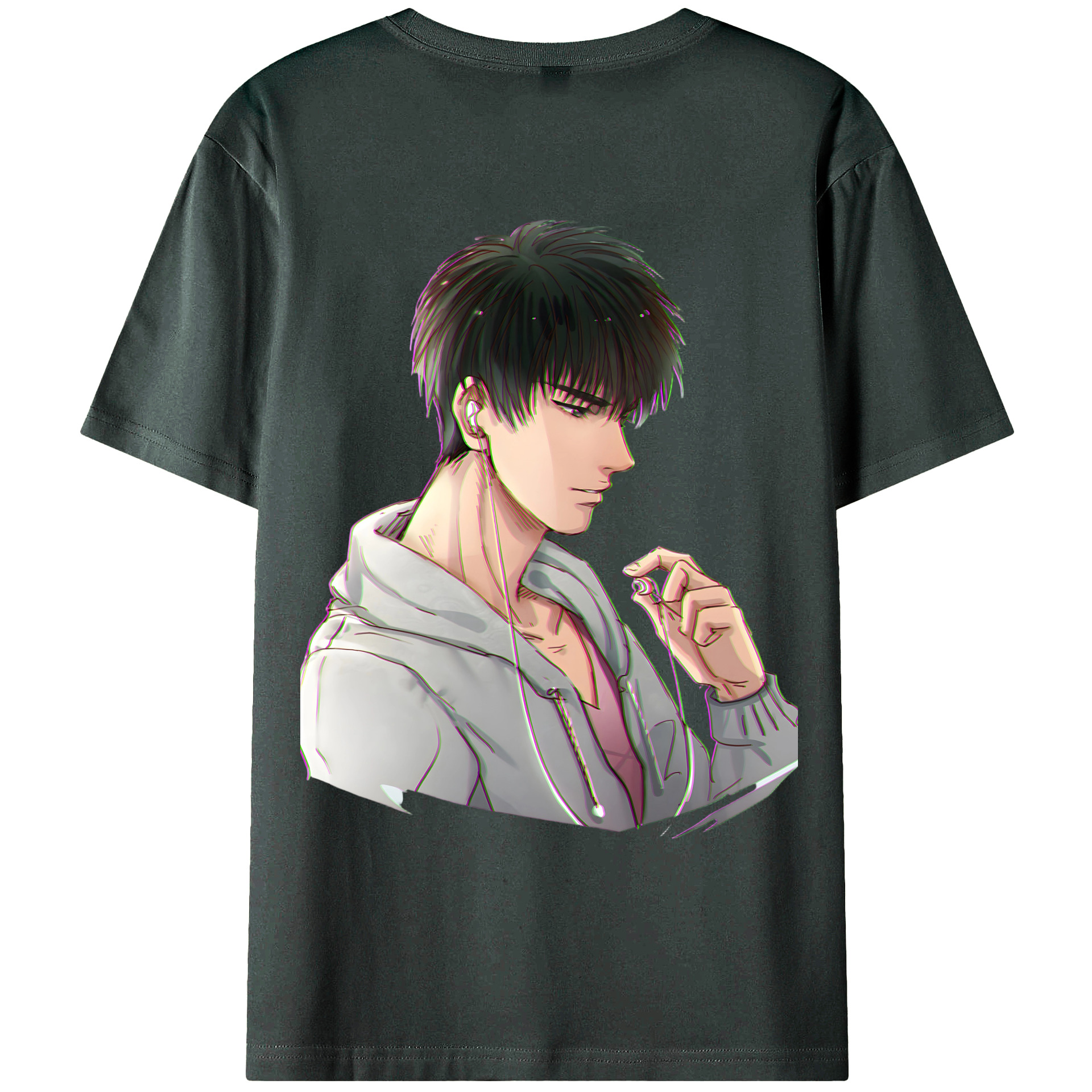 （画像用） SLAM DUNK／スラムダンク 綿100％ メンズ半袖Tシャツ（バックプリント） 通気性